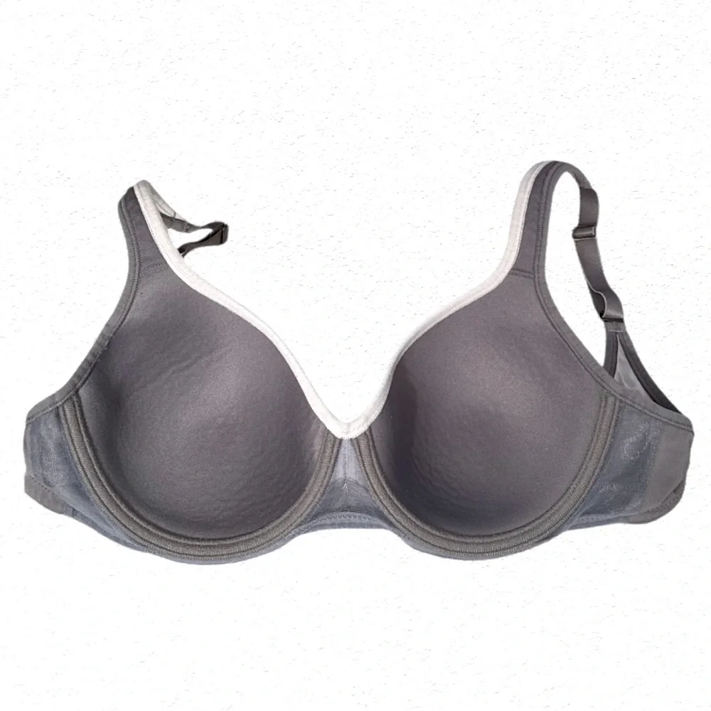 Natori Gray and White Intimates Bra with Molded Cups - Picture 7 of 10